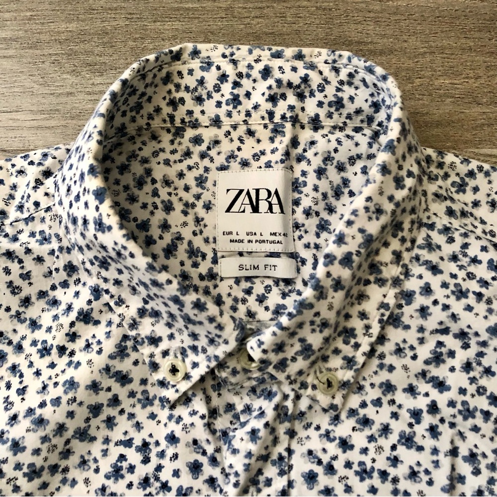 Men Zara Slim fit button up